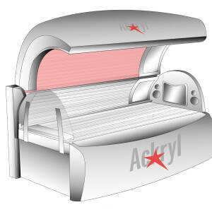 Górna szyba (pleksa) do ergoline advantage 450