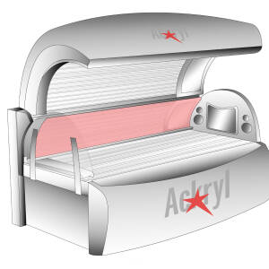 Side acrylic panel for ergoline 450 Classic